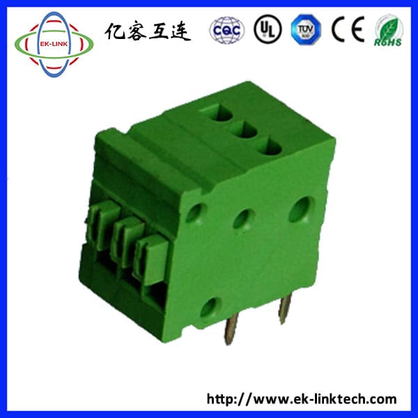 F50-06-2.5 间距2.5mm 弹簧式PCB接线端子/按压免螺丝式端子线路板接线排