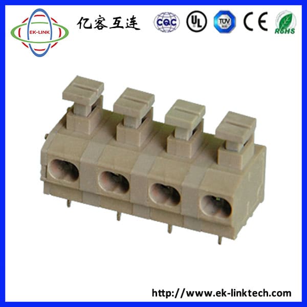 F51-12-7.5 间距7.5mm 弹簧式PCB接线端子/按压免螺丝式端子线路板接线排
