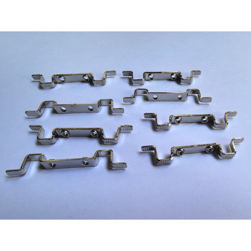 Spring Contact Clip for Terminal Blocks Nickel-Plated Stamping